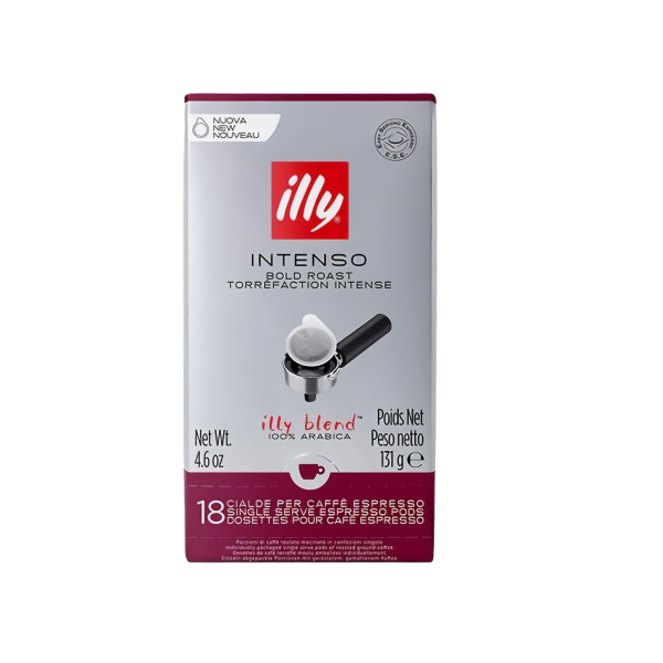 Illycaffè SINGLE-Servings S &#039;Intenso&#039;, 18 Pads
