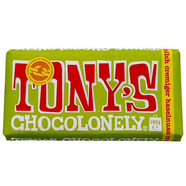 Tony&#039;s Haselnuss-Crunch Vollmilch 32 %, 180 g