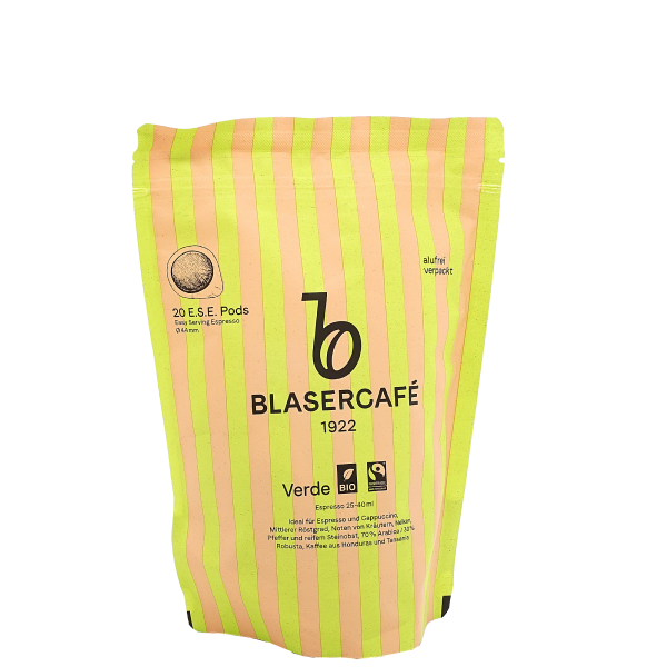 Blasercafé Verde Bio + Fair, 20 Pads lose