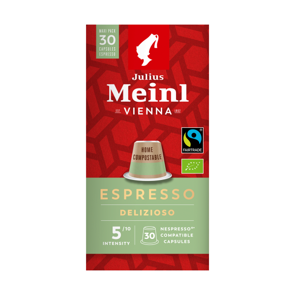 Julius Meinl Espresso Delizioso BIO &amp; Fair 30 Kapseln NES