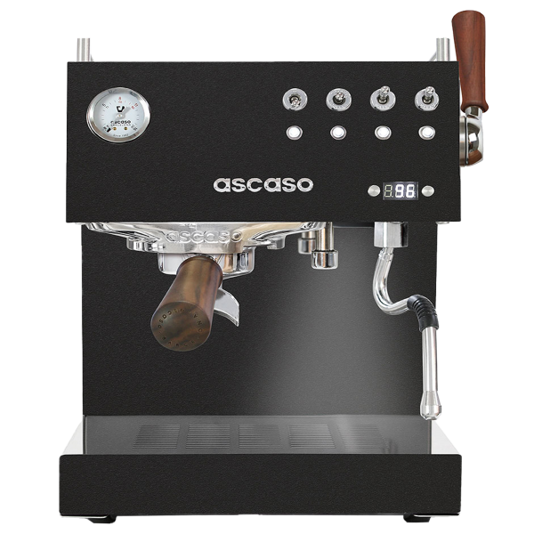 Ascaso Steel Duo Plus, schwarz/Holz